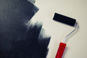 painting-black-paint-roller